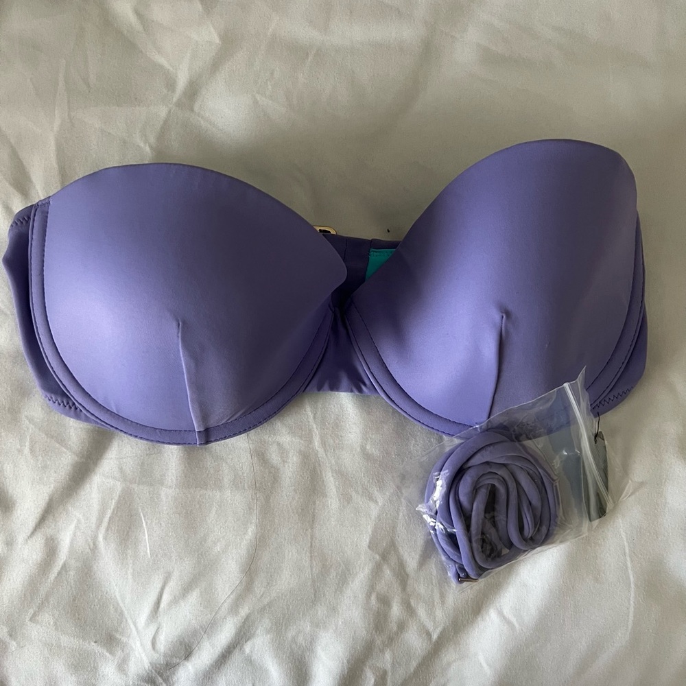 NWT Victoria's Secret Purple Turquoise Bikini Bandeau